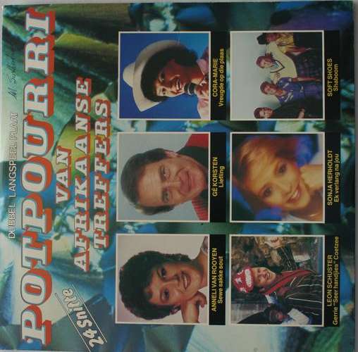 POTPOURRI VAN AFRIKAANSE TREFFERS -- 24 SNITTE --VERSKEIE -- AFRIKAANS DOUBLE VINYL LP RECORD