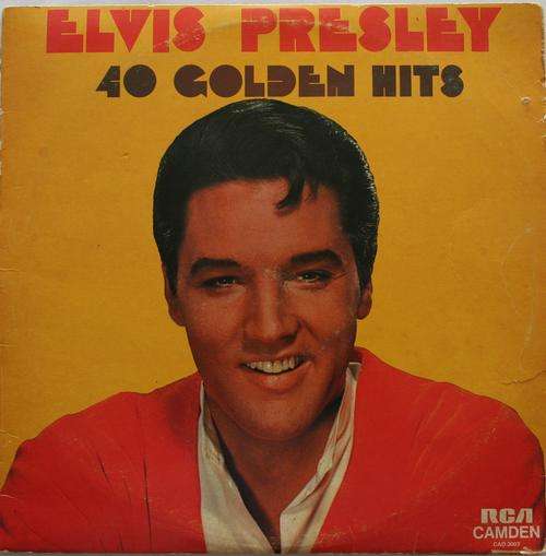 ELVIS PRESLEY -- 40 GOLDEN HITS -- DOUBLE VINYL LP RECORD