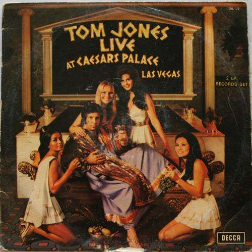 TOM JONES -- LIVE AT CAESARS PALACE -- LAS VEGAS -- DOUBLE VINYL LP RECORD