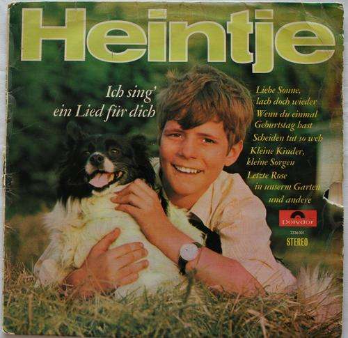 HEINTJE -- ICH SING EIN LIED FUR DICH -- VINYL LP RECORD