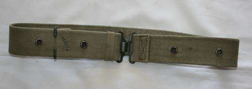 SADF CANVAS WEBBELT -- 102cm -- BUSH WAR ERA