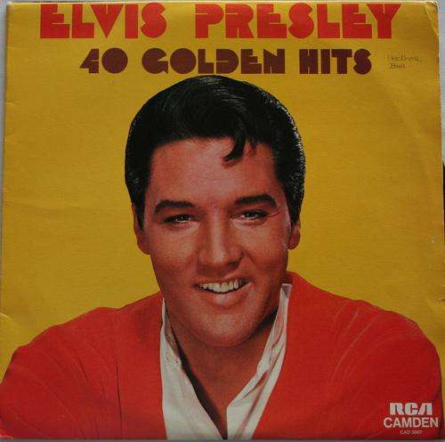 ELVIS PRESLEY -- 40 GOLDEN HITS -- DOUBLE VINYL LP RECORD