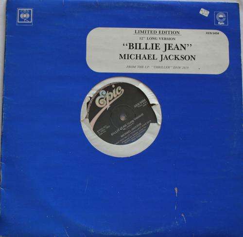 MICHAEL JACKSON -- BILLIE JEAN --12 inch MAXI SINGLE--VINYL  RECORD
