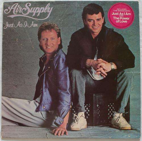 AIR SUPPLY -- JUST AS I AM -- VINYL LP RECORD