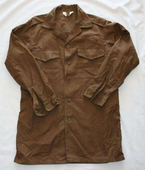 SADF NUTRIA BROWN SHIRT-- SIZE : LARGE -- AS USED IN BUSH WAR
