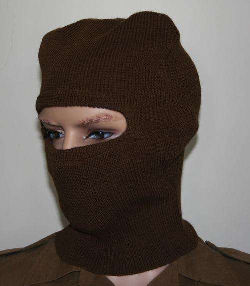 SADF- ARMY, BROWN, KNITTED BALACLAVA -- BUSH WAR ERA