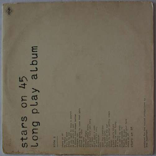 STARS ON 45 -- THE LONG PLAY ALBUM -- VINYL LP RECORD