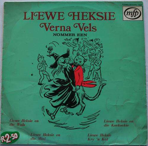 LIEWE HEKSIE VOL 1 -- VERNA VELS -- VINTAGE AFRIKAANS KIDDIES VINYL LP RECORD