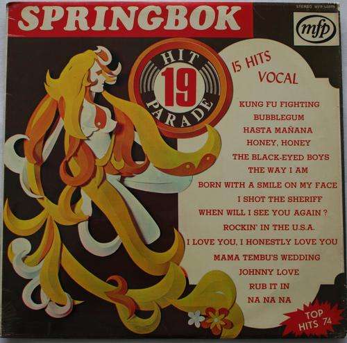 SPRINGBOK HIT PARADE VOL: 19 -- VINYL LP RECORD