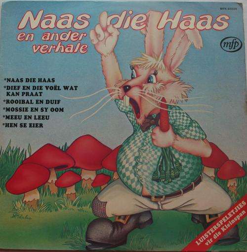 NAAS DIE HAAS EN ANDER VERHALE -- UNA MENTZ -- KIDDIES VINYL LP RECORD