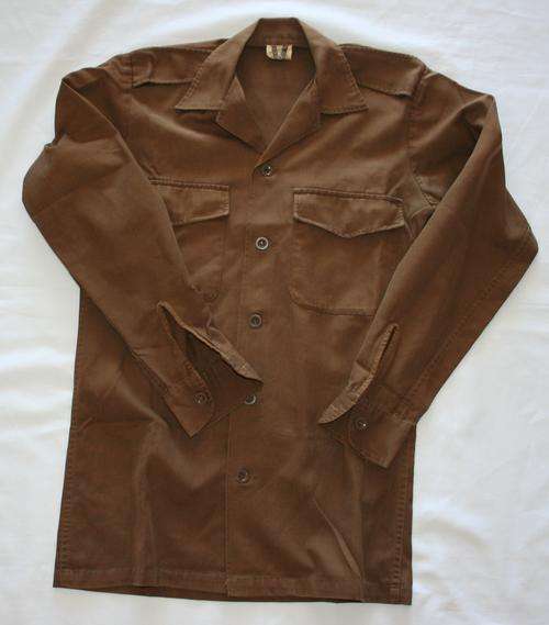 SADF NUTRIA BROWN SHIRT--SIZE : SMALL -- AS USED IN BUSH WAR