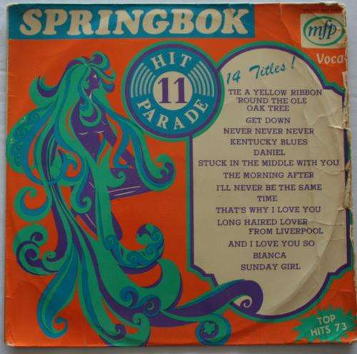 SPRINGBOK HIT PARADE VOL: 11 -- VINYL LP RECORD