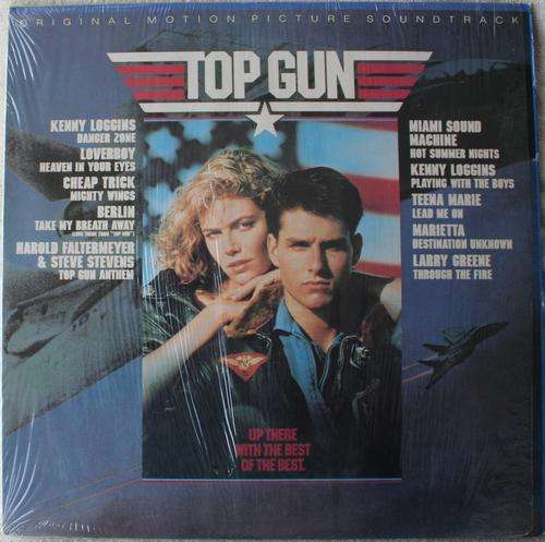 TOP GUN -- ORIGINAL MOVIE SOUNDTRACK -- VINYL LP RECORD