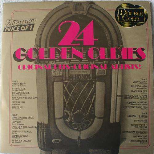 24 GOLDEN OLDIES -- ORIGINAL ARTISTS --  DOUBLE VINYL LP RECORD