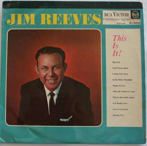 JIM REEVES -- THIS IS IT ! -- VINYL LP RECORD