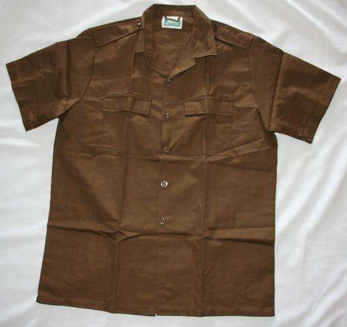SADF NUTRIA BROWN SHIRT-- SIZE : EXTRA-LARGE -- NEW-  AS USED IN BUSH WAR