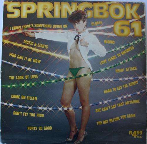 SPRINGBOK HIT PARADE VOL: 61 -- VINYL LP RECORD