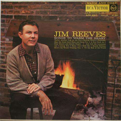JIM REEVES -- SONGS TO WARM THE HEART -- VINYL LP RECORD