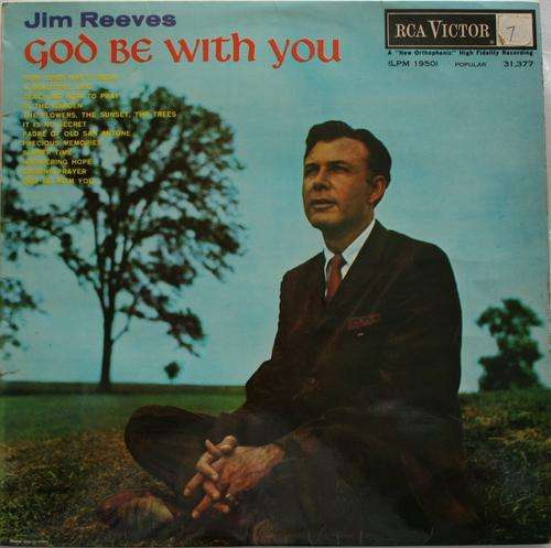 JIM REEVES -- GOD BE WITH YOU -- VINYL LP RECORD
