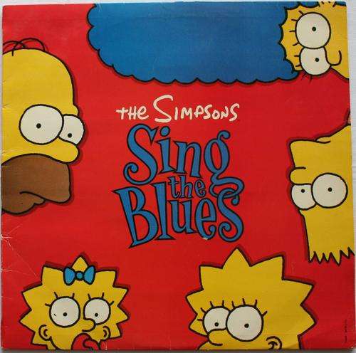 THE SIMPSONS -- SING THE BLUES --- VINYL LP RECORD