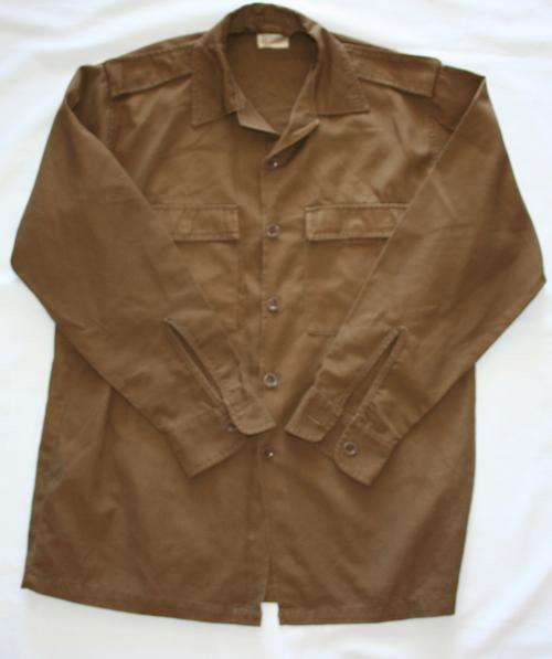 SADF NUTRIA BROWN SHIRT-- SIZE : MEDIUM -- AS USED IN BUSH WAR