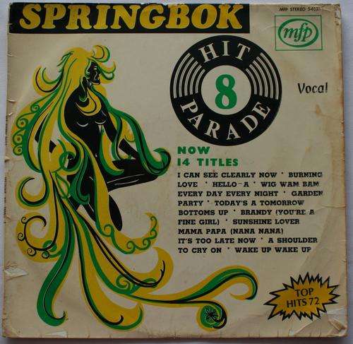 SPRINGBOK HIT PARADE VOL: 8 -- VINYL LP RECORD