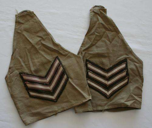 SADF -- ARMY RANK BRASSARD PAIR SLEEVES -- SERGEANT