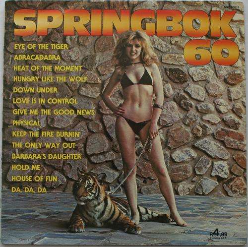 SPRINGBOK HIT PARADE VOL: 60 -- VINYL LP RECORD