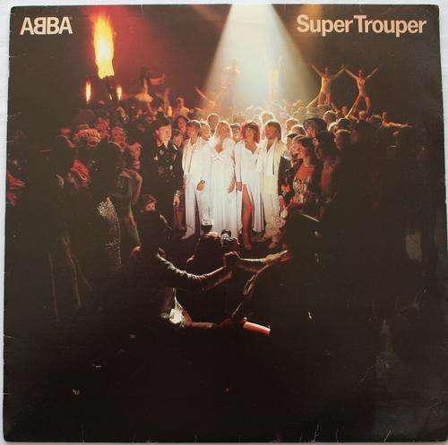 ABBA -- SUPER TROUPER -- VINYL LP RECORD