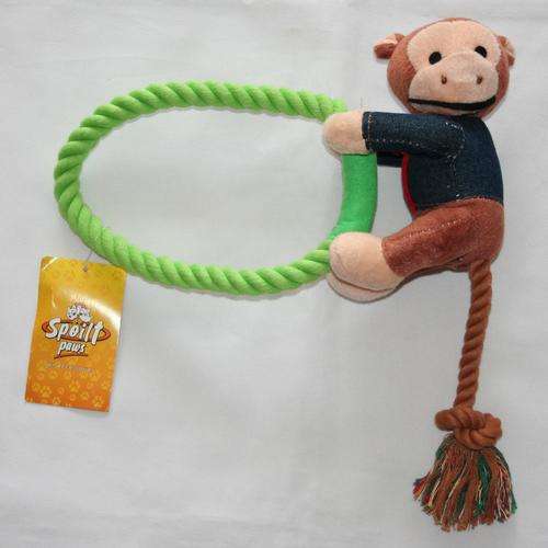 "ROPE MONKEY"  -- DOG OR CAT TUGGING TOY -- BRAND NEW