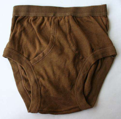 SADF -- NUTRIA BROWN UNDERPANTS-- SIZE 76cm (30) WAIST -- BUSH WAR ERA