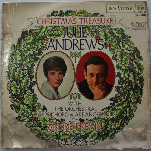 R4.00 SPECIAL -- JULIE ANDREWS & ANDRE PREVIN -- CHRISTMAS TREASURE -- VINYL LP RECORD