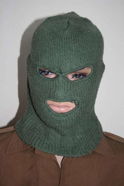 SANDF- ARMY, KNITTED BALACLAVA HAT.