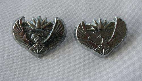 SANDF -- SHOULDER RANK SET -- MAJOR -- SET OF 2 -- CHROME