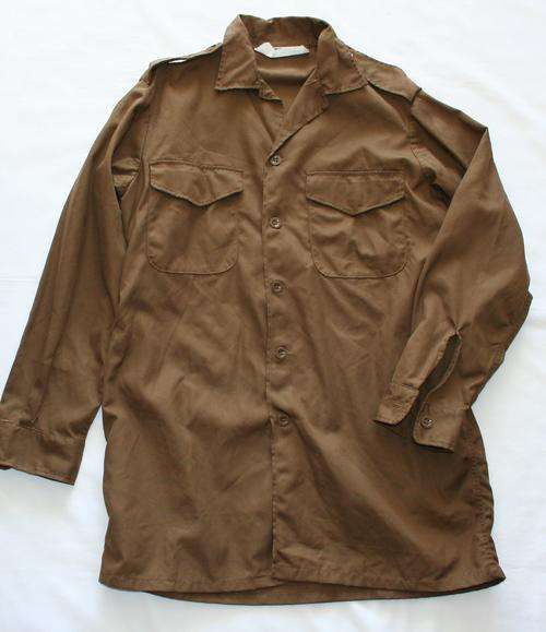 SADF NUTRIA BROWN SHIRT-- LARGE -- AS USED IN BUSH WAR