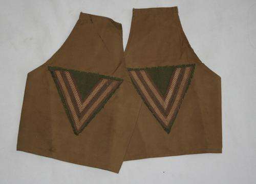 SADF -- ARMY 1960's & 70's RANK BRASSARD PAIR SLEEVES -- CORPORAL