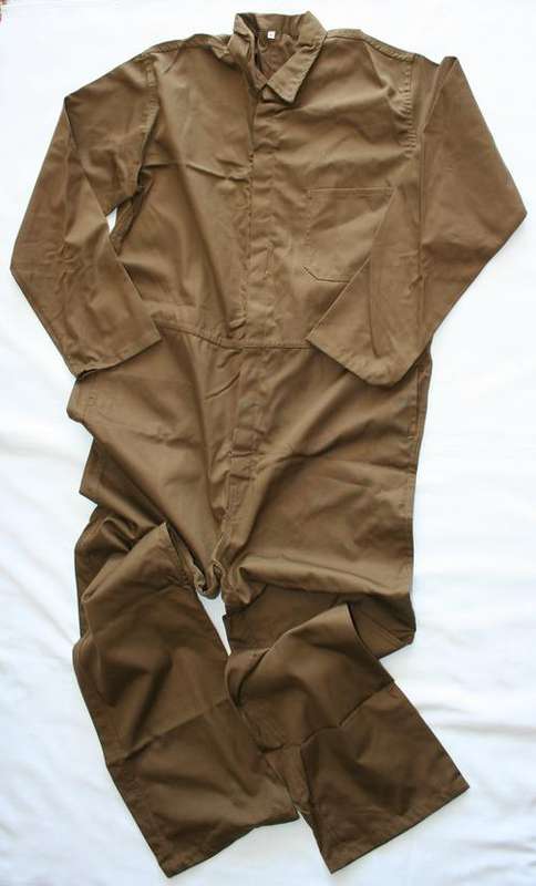 SADF--NUTRIA BROWN OVERALL -- 1 PIECE -- NEW UNUSED CONDITION -- AS USED IN BUSH WAR
