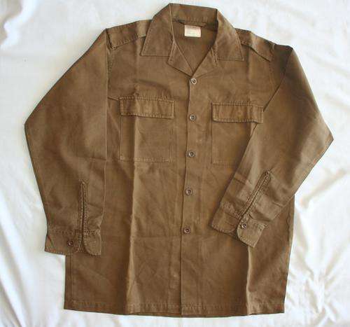 SADF NUTRIA BROWN SHIRT-- SIZE: LARGE -- AS USED IN BUSH WAR