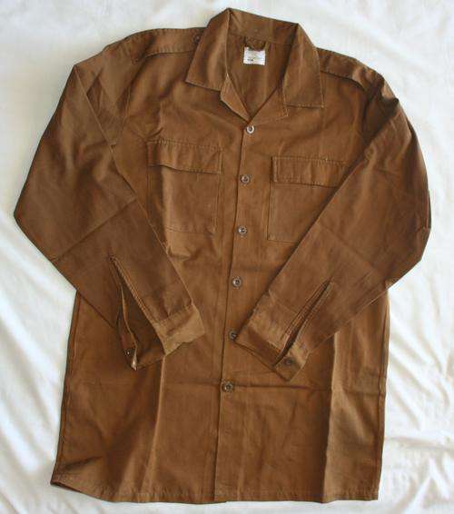 SADF NUTRIA BROWN SHIRT-- SIZE: 122cm - EXTRA-LARGE -- AS USED IN BUSH WAR