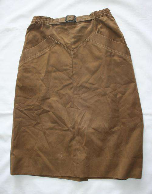 SADF -- FEMALE NUTRIA BROWN SKIRT-- BUSH WAR ERA --RARE