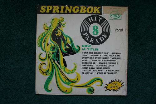SPRINGBOK HIT PARADE NO: 8 --- VINYL LP RECORD