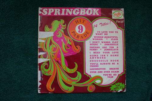 SPRINGBOK HIT PARADE NO: 9 --- VINYL LP RECORD