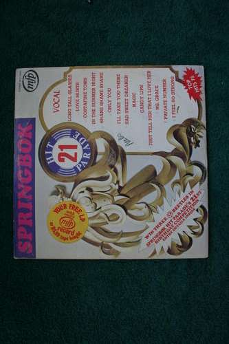 SPRINGBOK HIT PARADE NO: 21 --- VINYL LP RECORD