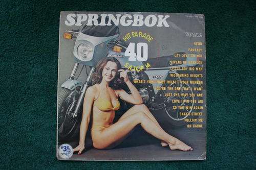 SPRINGBOK HIT PARADE NO: 40 --- VINYL LP RECORD