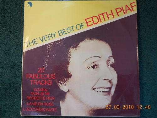 EDITH PIAF--THE VERY BEST-- VINYL LP RECORD