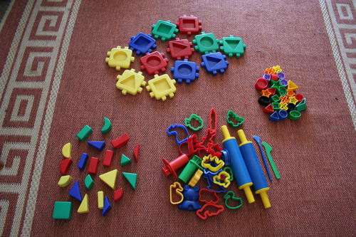 GIANT LOT OF SHAPES AND COLOURS AND CLAY SHAPING TOOLS