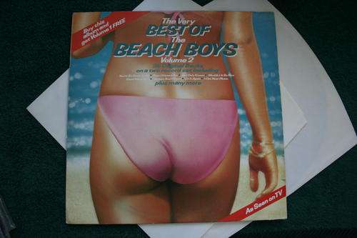 THE BEACH BOYS--THE VERY BEST VOL 1+ VOL 2 -- VINYL LP RECORDS