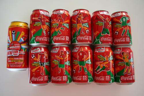 FIFA 2010 WORLD CUP SOCCER COCA-COLA COKE CANS--COMPLETE COLLECTION