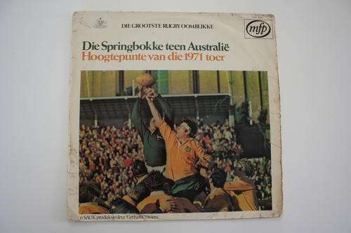DIE SPRINGBOKKE TEEN AUSTRALIE--DIE 1971 TOER, Gerhard Viviers -- VINYL LP RECORD