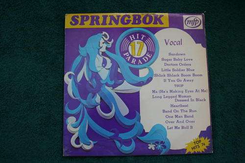 SPRINGBOK HIT PARADE VOL: 17 -- VINYL LP RECORD